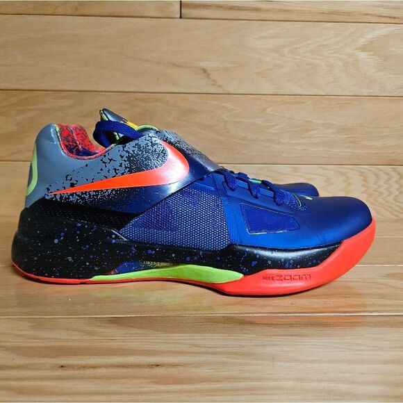 Nike Other - Nike Kevin Durant KD IV 4 Nerf Concord Blue Crimson Red Size 8.5 FQ8180-400